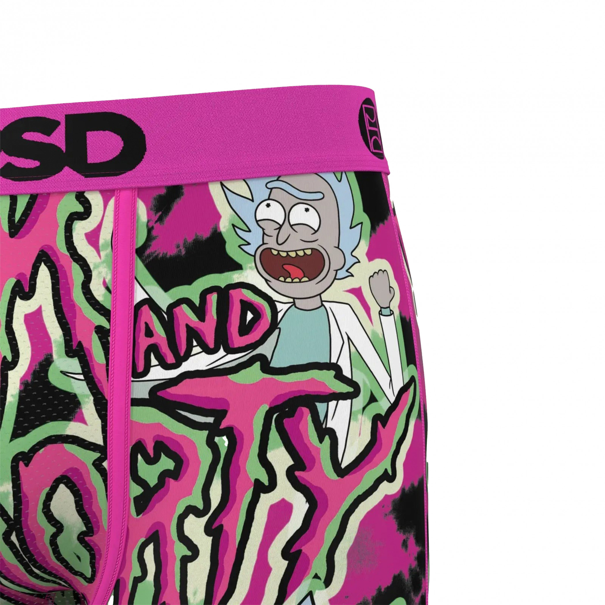 Rick and Morty Tie-Dye Drinks PSD Boxer Briefs